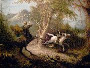 The Headless Horseman Pursuing Ichabod Crane